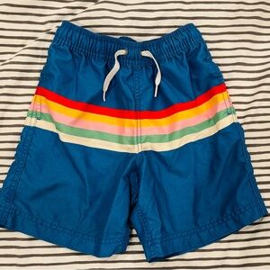 Colorful Striped Hanna Andersson Swim Trunks